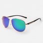 UV400 Polarized Brand Designer Men Luxury Round Outdoor Sunglasses Oversized Metal Frame Flat Sun Gl