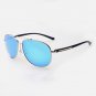 UV400 Polarized Brand Designer Men Luxury Round Outdoor Sunglasses Oversized Metal Frame Flat Sun Gl