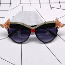 2017 Sunglasses Women Vintage cat eye sunglasses Oversize Sunglasses Colorful crystal Luxury Sunglas