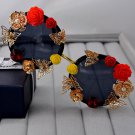 fashion high-end women flower brand sunglasses gold leaf Baroque carved roses carved female vintage 