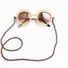 2017 Sunglasses Women Brand Designer Retro Sun Glasses Ladies Luxury Pearl chain hanging Sunglasses 