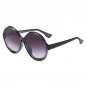 OFIR 2018 Sunglasses Women Men Vintage Black Brand Designer Round Big Frame Eyewear Plastic Anti UVA