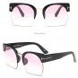 HBK Fashion Lady Oversized Cat Eye Sunglasses Women 2017 New Italy Brand Designer Integrated Eyewear