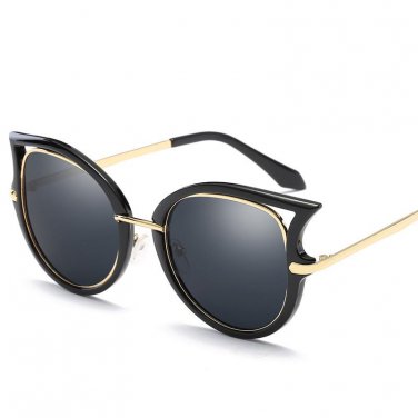 New Style Cat Eye Female Sunglasses Shades Europe and America Fashion Summer Women Polarizer Eyeglas