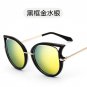 New Style Cat Eye Female Sunglasses Shades Europe and America Fashion Summer Women Polarizer Eyeglas