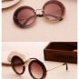 JIE.B Round Rimless Sunglasses Women Vintage Sun Glasses Women Female Brand Design Mirrored Lens UV4