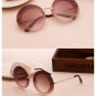 JIE.B Round Rimless Sunglasses Women Vintage Sun Glasses Women Female Brand Design Mirrored Lens UV4