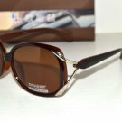 2016 BROWN butterfly women  fishing driving driver UV400 UV100% navigation sunglasses with test card