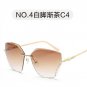 Women Sunglasses 2017 luxury brand designer  Rimless Sun glasses female metal crystal shades UV400 M