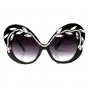 sunglasses women brand designer 2018 Butterfly Luxury Crystal Oversize sunglasses Ladies Fashion sha