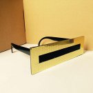 Sun Glasses Deal With It Points One Piece Rectangle Gold Checker Bar