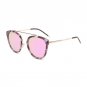 DONNA Sunglasses Women Cat Eye Luxury Brand Designer Alloy Hollow Frame Semi Rimless Metal Glasses V