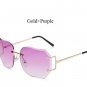 Coodaysuft Women Sunglasses Eyeglasses Oversized Rimless Eyewear transparent Clear lens Optical myop
