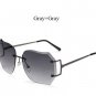 Coodaysuft Women Sunglasses Eyeglasses Oversized Rimless Eyewear transparent Clear lens Optical myop