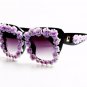 Brand Designer 2017 Sunglasses Women Red Flower Baroque Style Luxury Sunglasses For Ladies Beach Sum
