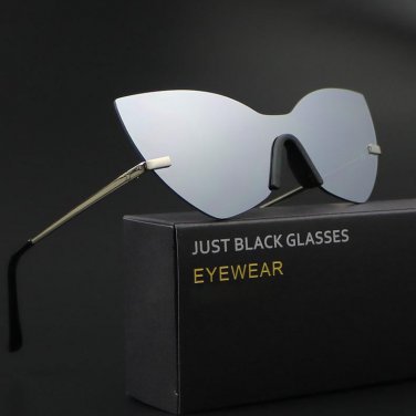 2017 New Oversize Cat Eye Sunglasses Women Fashion Summer Style Big Size Frame Mirror Sunglasses Fem
