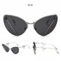 Luxury 2 Colors Mixed Lens Cat Eye Frame Party Sunglasses Cosy Shades Men Women Brand Designer Eyewe