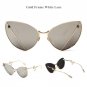 Luxury 2 Colors Mixed Lens Cat Eye Frame Party Sunglasses Cosy Shades Men Women Brand Designer Eyewe