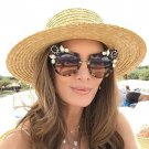 SOLO TU New Stylish Cateye Women Female Rhinestone Sun Glasses Brand Designer Luxury Personality Cos