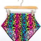 EAST KNITTING X-112 New 2017  Neon Leopard striped shorts High Waist spandex  Summer sexy Bottom