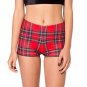 EAST KNITTING DROP SHIPPING X-175 New 2016 Summer Tartan Red Booty Shorts Print women CLOTHING fashi