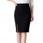Open Fork Lady Skirts New Women Skirt High Waist Work Sexy Office Slim Pencil Skirt Female LM75