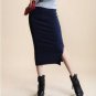 2016 Summer skirts Sexy Chic Pencil Skirts Women Skirt Wool Rib Knit Long Skirt Package Hip Split Wa