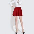 2018 Sexy Women Pleated Skirts Stretch High Waist Skirts Casual Cotton Mini shorts Skirt for Girl la