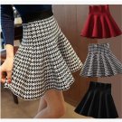 Skirt Style 2018 Winter Skirts Women Knitted Skirt High Waist Pleated mini Skirt Casual Elastic Flar