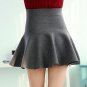 Skirt Style 2018 Winter Skirts Women Knitted Skirt High Waist Pleated mini Skirt Casual Elastic Flar