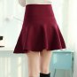 Skirt Style 2018 Winter Skirts Women Knitted Skirt High Waist Pleated mini Skirt Casual Elastic Flar