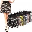 Fashion 1 Pc Women Summer skirt one size Vintage Mini Chiffon Print Pleated High Waist Skirts Short 