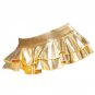 Women Sexy Mini Skirt Super Short Metallic Emotional Clubwear Pleated Skirt