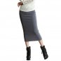 Hot New Sexy Women Chic Pencil Skirts Office Look knitting Mid-Calf Solid Skirt Casual Slim Hip ladi