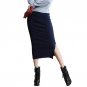 Hot New Sexy Women Chic Pencil Skirts Office Look knitting Mid-Calf Solid Skirt Casual Slim Hip ladi