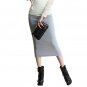 Hot New Sexy Women Chic Pencil Skirts Office Look knitting Mid-Calf Solid Skirt Casual Slim Hip ladi
