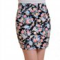 Vintag 2017 Office Lady Skirt Summer Women High Waist Elastic OL Short Mini Skirts Floral Sexy Penci