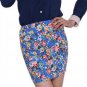 Vintag 2017 Office Lady Skirt Summer Women High Waist Elastic OL Short Mini Skirts Floral Sexy Penci
