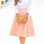 Women Summer High Waist Long A Line Pleated Midi Skirt Office Ball Skirts New Arrival