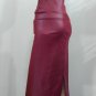 Bohocotol 2018 summer women plus size high-waist faux leather pencil Slits skirt black leather skirt