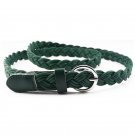 Fashion PU Leather Belts For Women Vintage Hemp Rope Braid Belt Female For Dress Skirt Decor Belt Ca