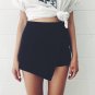 High Waist Girl Shorts Wrap Hip Cosy Shorts Culottes Autumn Fashion Women Shorts Linen Irregular Off