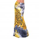 New Summer Bohemian Female Skirts Women Fashion Sexy Empire Floor-length Trumpet Skirt Print Women S