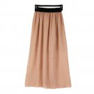 High Elastic Waist Women Skirt Fashionable Solid Color Plug Size Skirt Sexy Female Beautiful Skirt F