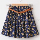 2018 Summer Hot Sale Women\'s Mini Skirts Floral Printed Saias Female Chiffon Casual Sexy Jupe Femme