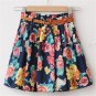 2018 Summer Hot Sale Women\'s Mini Skirts Floral Printed Saias Female Chiffon Casual Sexy Jupe Femme