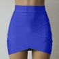 Lady Synthetic Fiber Hem Bandage Party Asymmetrical Skirt Fitted Wiggle Slim Pencil Mini Skirt Y8664