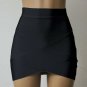 Lady Synthetic Fiber Hem Bandage Party Asymmetrical Skirt Fitted Wiggle Slim Pencil Mini Skirt Y8664