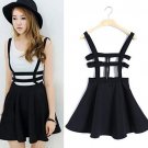 2016 New arrival! Women\'s Sexy Pleated Suspender Skirt Brace Hollow Out Bandage Mini Skater 5FDSWE6