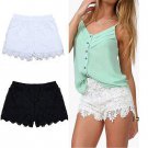 2017 New Ladies Mini Skirt Mesh Lace Crochet Tiered Womens Shorts Skorts Short Pants